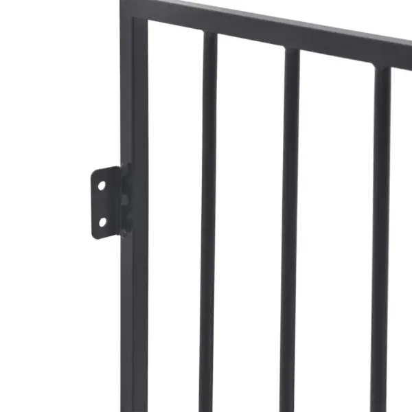 Lemmikloomade kaminapiire, terasest must, 123 x 123 x 76 cm – 4