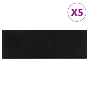 Libisemiskindel kummist trepiastme matt, must, 25 x 75 cm, 5 tk