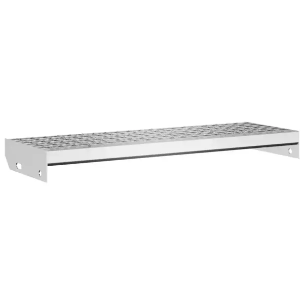 Libisemiskindel resttrepi aste, 70 x 24 x 7 cm, tsingitud teras, hõbedane – 2