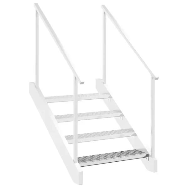 Libisemiskindel resttrepi aste, 70 x 24 x 7 cm, tsingitud teras, hõbedane – 8
