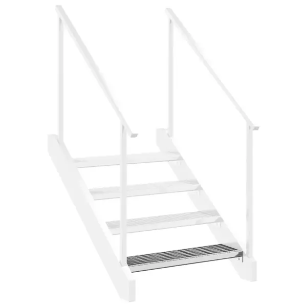 Libisemiskindel resttrepiaste, tsingitud teras, hõbedane, 60 x 24 x 7 cm – 8