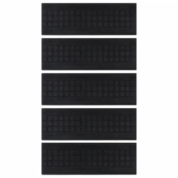 Libisemiskindlad kummist trepiastme matid, 5 tk, must, 25 x 75 cm – 3