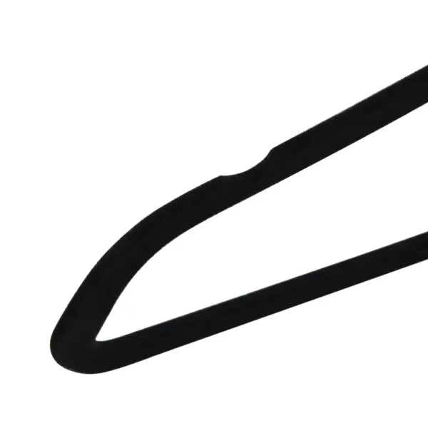 Libisemiskindlad sametkattega riidepuud, must, 20 tk, 44,5 cm – 6
