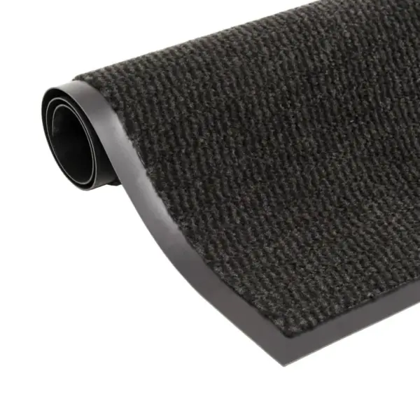 Libisemiskindlad uksematid, 2 tk, must tupsuline kangas, 80 x 120 cm – 2