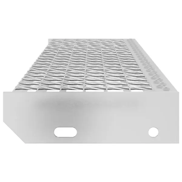 Libisemisvastane resttrepiaste tsingitud terasest, hõbedane, 100 x 24 x 7 cm – 5