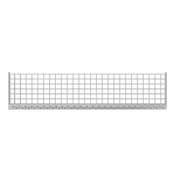 Libisemisvastane resttrepiaste tsingitud terasest, hõbedane, 100 x 24 x 7 cm – 7