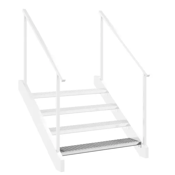 Libisemisvastane resttrepiaste tsingitud terasest, hõbedane, 100 x 24 x 7 cm – 8