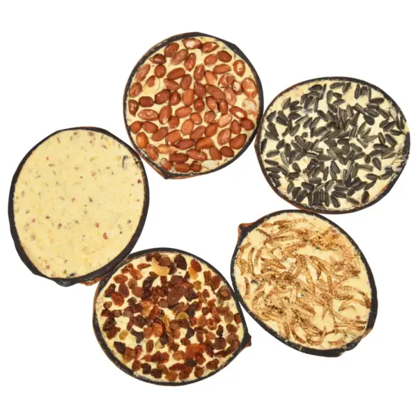 Linnutoit poolikutes kookospähklites, 5 eri täidist, 10 tk komplekt, 290 g – 2