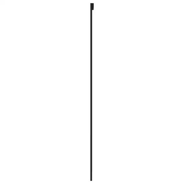 Liuguks karastatud mati ja läbipaistva klaasiga, must alumiiniumraam, 102,5 x 205 cm – 5