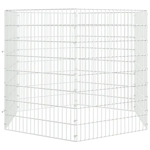 Loomade aedik 6 paneeli, tsingitud raud, hõbedane, paneel 54 x 80 cm – 3