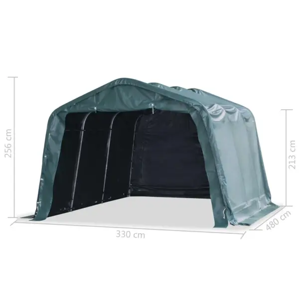 Eemaldatav loomatelk kariloomadele, PVC 550 g/m², tumeroheline, 3,3 x 4,8 m – 8
