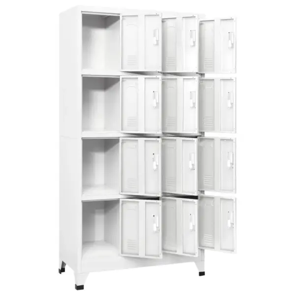 Lukustatav terasest hoiukapp 12 sektsiooniga, hall, 90 x 45 x 180 cm - 3