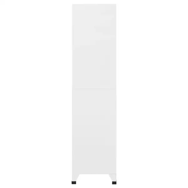 Lukustatav metallist hoiukapp 18 sektsiooniga, nimekaardihoidjate ja ventilatsiooniavadega, hall, 90 x 40 x 180 cm - 4