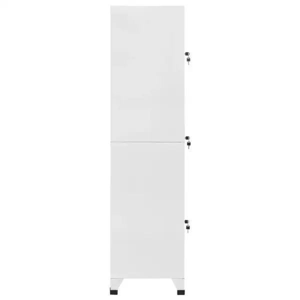 Lukustatav terasest hoiukapp 3 sektsiooniga, hall, 38 x 45 x 180 cm - 4