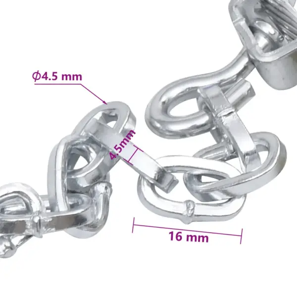 Lumeketid maasturile 4×4, 16 mm süsinikteras, suurus 400, 2 tk - 7