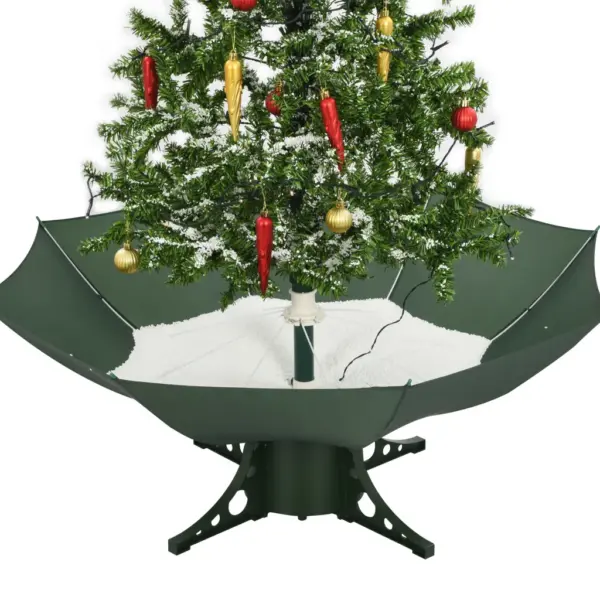 Lumesajuga LED kunstjõulukuusk vihmavarjualusega, 140 cm – 7