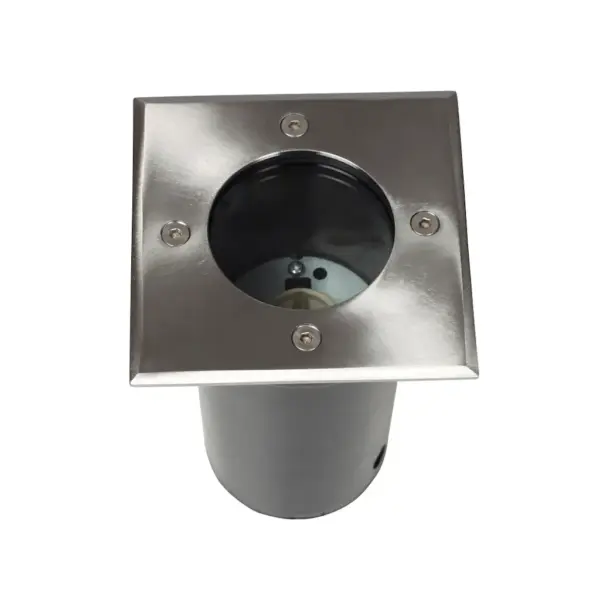 Maapinna süvisvalgustid IP67, kandiline, must ja hõbedane, GU10, 12 tk, 10,8 x 10,8 x 15 cm – 4
