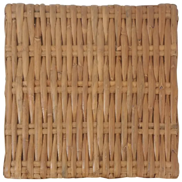 Naturaalne rotangist kohvilaud, pruun-must, 47 x 47 x 28 cm – 5