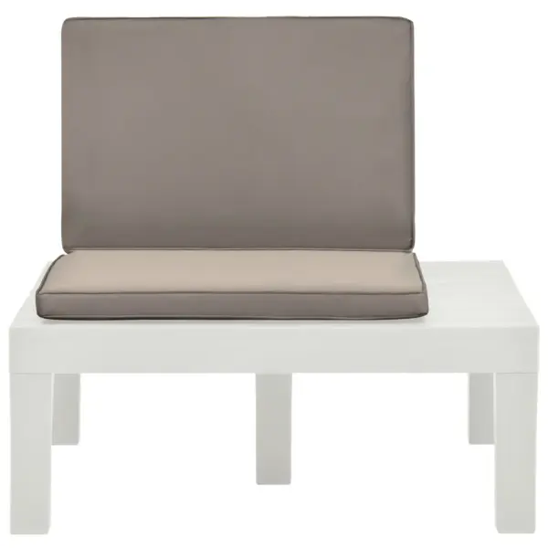 Madalad aiatoolid patjadega, 2 tk, valge plast, 78 x 78 x 70 cm – 3