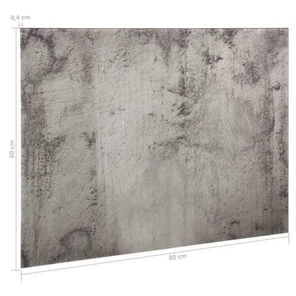 Seinakinnitusega magnetiline kuivpuhastatav klaastahvel, betoonivärvi, 80 x 60 cm, komplekt – 7