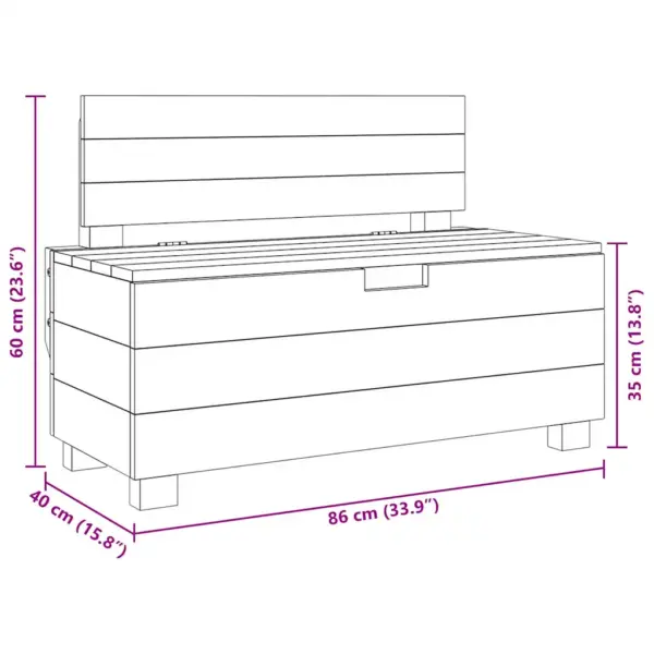 Mahagonipuidust hoiupink seljatoega, sisemise panipaigaga, 86 x 40 x 60 cm – 12