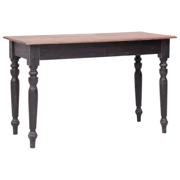 Mahagonipuidust kirjutuslaud 3 sahtliga, antiikpruun, 117 x 57 x 75 cm – 4