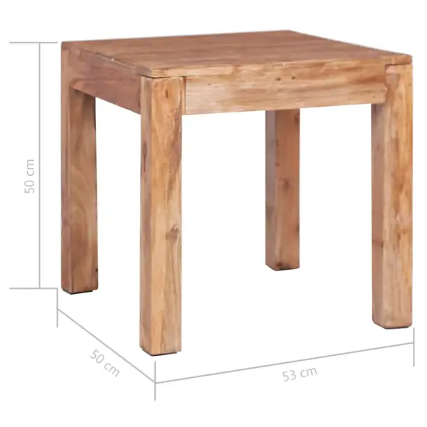 Mahagonipuidust kohvilaud, pruun, 53 x 50 x 50 cm – 5