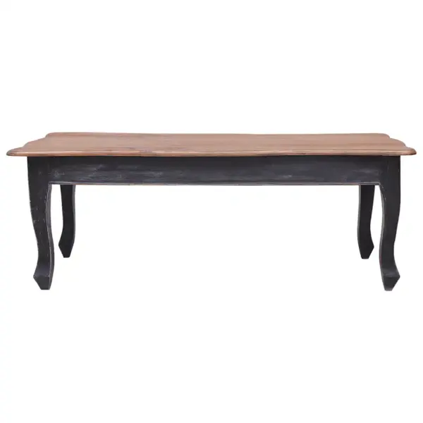 Prantsuse stiilis mahagonipuidust kohvilaud, must ja pruun, 120 x 60 x 45 cm – 2