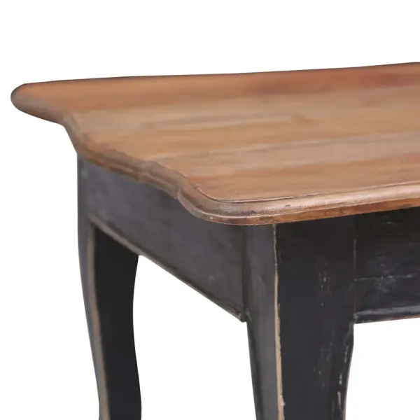 Prantsuse stiilis mahagonipuidust kohvilaud, must ja pruun, 120 x 60 x 45 cm – 4