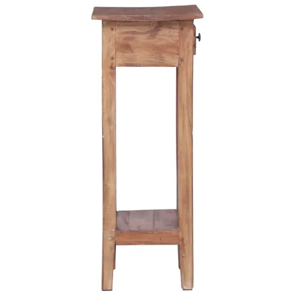 Mahagonipuidust taimealus, 30 x 30 x 75 cm, pruun – 5