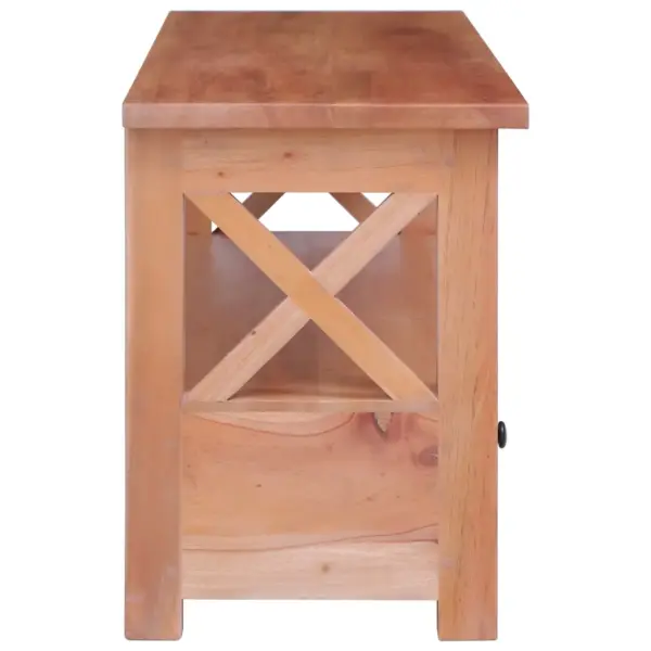 Mahagonipuidust telerikapp kahe sahtli ja riiuliga, 120 x 30 x 40 cm – 4