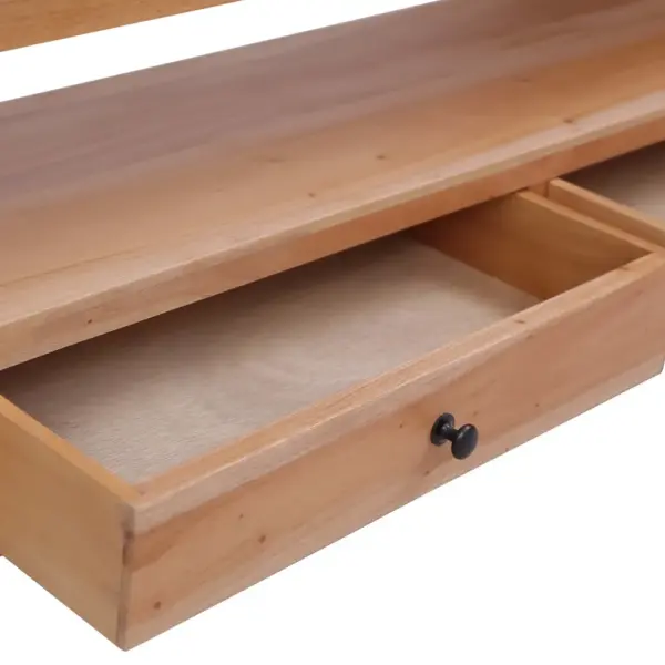 Mahagonipuidust telerikapp kahe sahtli ja riiuliga, 120 x 30 x 40 cm – 7