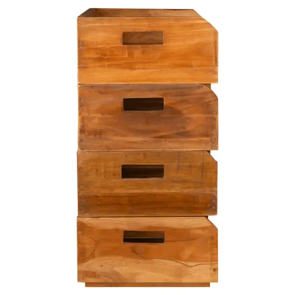 Mahagonipuidust veiniriiulid, 4 tk, 16 pudelile, käsitsi valmistatud, 46 x 30 x 15 cm – 6