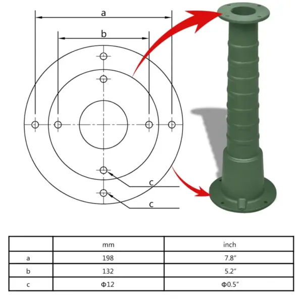 Malmist aia käsiveepump alusega, roheline, 131 cm, max surukõrgus 8 m – 11