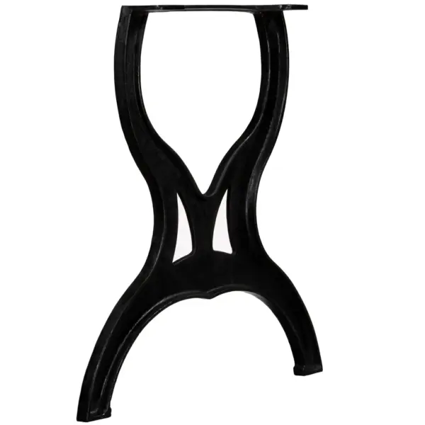 Malmist X-raamiga söögilauajalad, must, 2 tk, 69 x 71 cm – 2