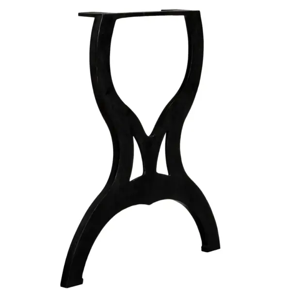 Malmist X-raamiga söögilauajalad, must, 2 tk, 69 x 71 cm – 3