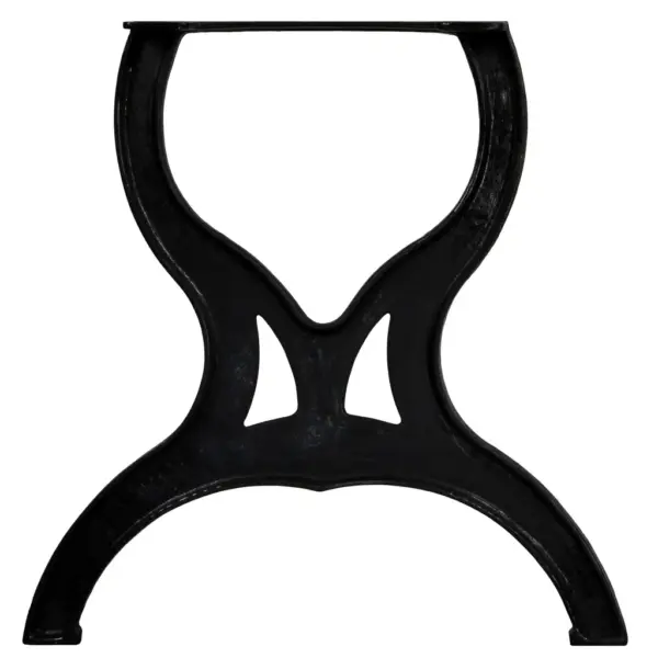 Malmist X-raamiga söögilauajalad, must, 2 tk, 69 x 71 cm – 5