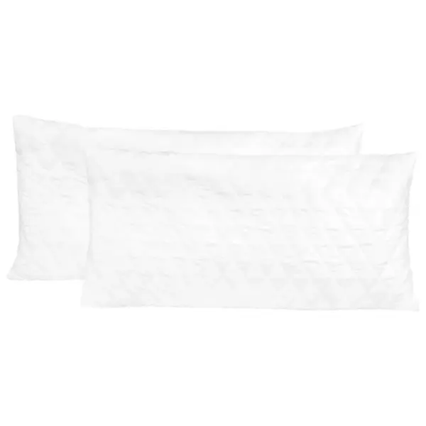 Mäluvahu padjad, 2 tk, 80 x 40 x 14 cm, valge, polüesterkattega – 2