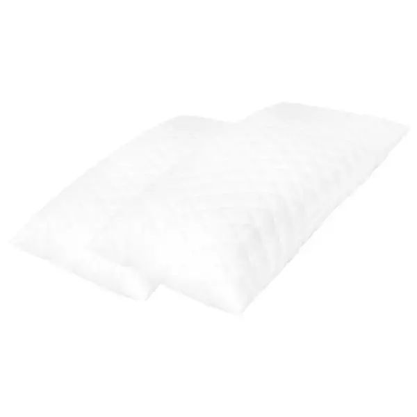 Mäluvahu padjad, 2 tk, 80 x 40 x 14 cm, valge, polüesterkattega – 4
