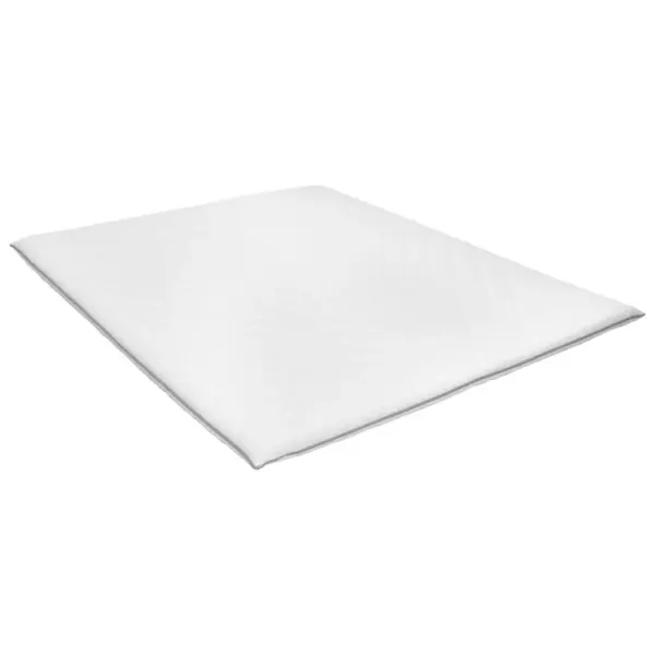 Mäluvahust pealismadrats 140 x 200 x 6 cm, pestava kattega, valge-sinine – 2