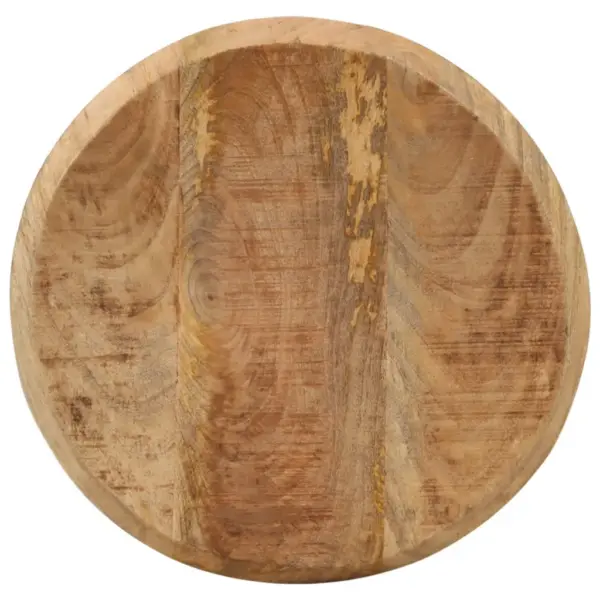 Mangopuidust ja terasest baaritoolid jalatoega, 2 tk, 38 x 76 cm – 4