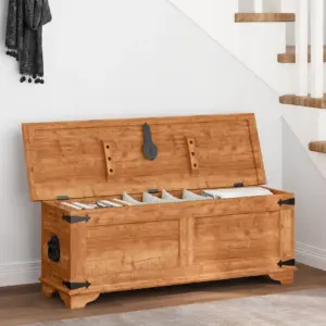 Mangopuidust hoiukast vahaviimistlusega, käsitsi valmistatud, 110 x 35 x 40 cm