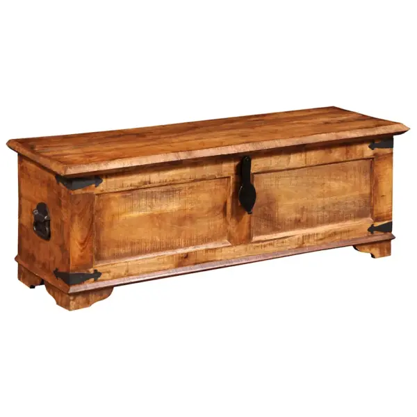 Mangopuidust hoiukast vahaviimistlusega, käsitsi valmistatud, 110 x 35 x 40 cm – 2