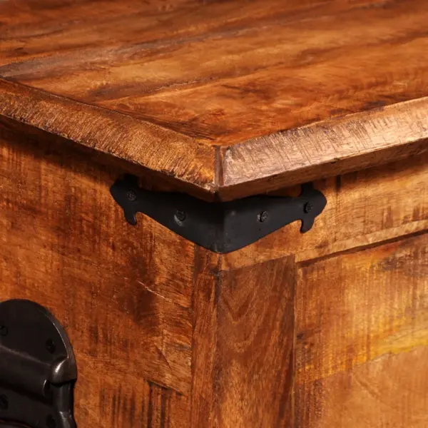 Mangopuidust hoiukast vahaviimistlusega, käsitsi valmistatud, 110 x 35 x 40 cm – 9