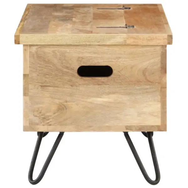 Mangopuidust hoiukirst terasjalgadel, 90 x 40 x 45 cm, pruun - 4