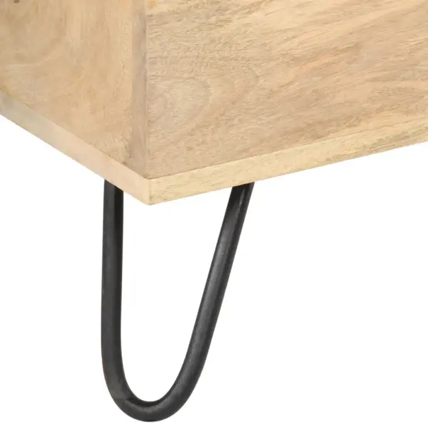 Mangopuidust hoiukirst terasjalgadel, 90 x 40 x 45 cm, pruun - 7