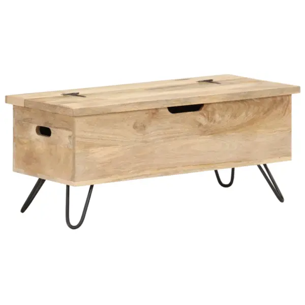 Mangopuidust hoiukirst terasjalgadel, 90 x 40 x 45 cm, pruun - 10