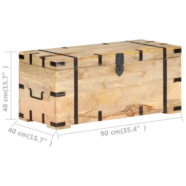Mangopuidust hoiukirst ja esikupink, 90 x 40 x 40 cm – 7