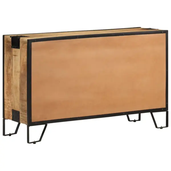 Industriaalstiilis mangopuidust puhvetkapp terasraamiga, 100 x 31 x 60 cm – 5