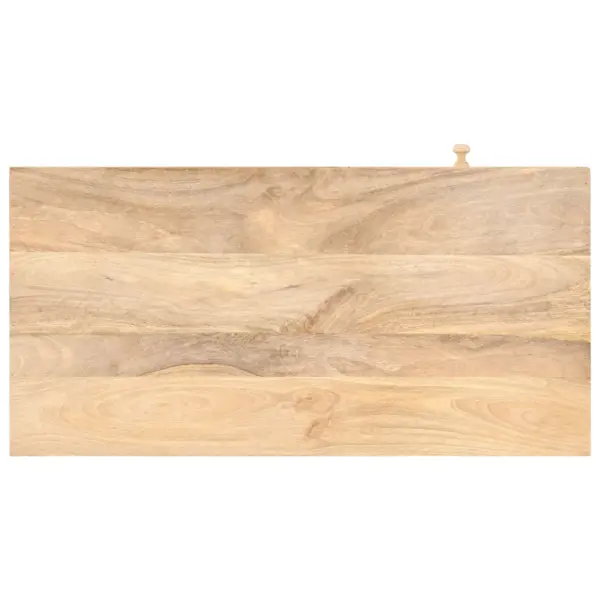Mangopuidust jumestuslaud peegliga, pruun, 100 x 50 x 76 cm – 4